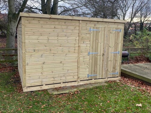 #P072 12x10 Pent Shed