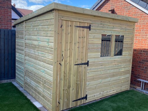 #P063 9x8 Pent Shed