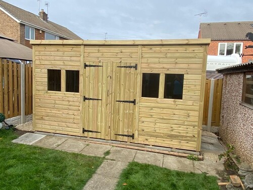 #P014 14x6 Pent Shed