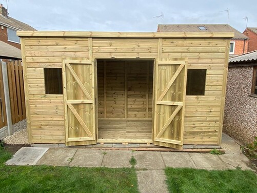 #P014 14x6 Pent Shed