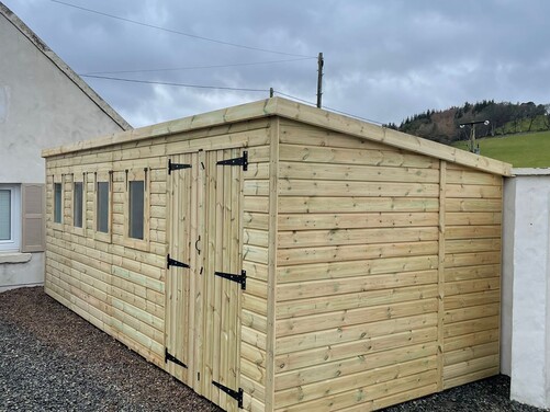 #P015 20x8 Pent Shed