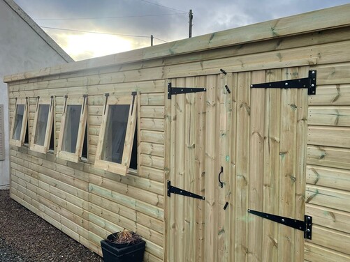 #P015 20x8 Pent Shed
