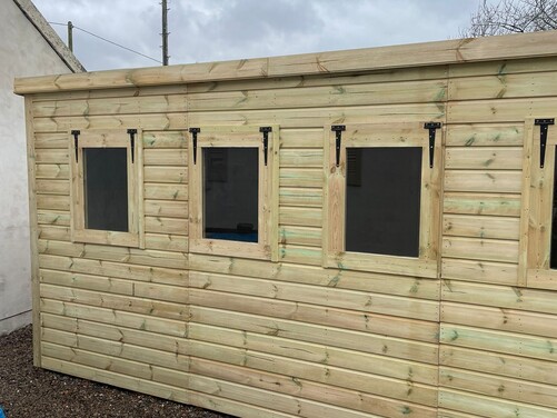 #P015 20x8 Pent Shed