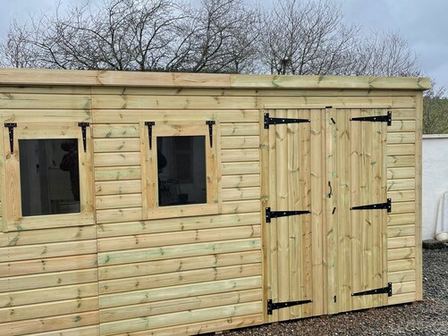 #P015 20x8 Pent Shed