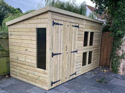 #P073 12x6 Pent Shed