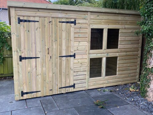 #P073 12x6 Pent Shed
