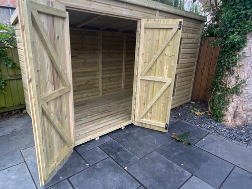 #P073 12x6 Pent Shed
