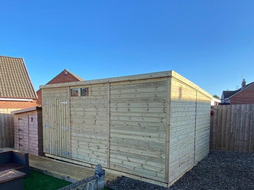 #P019 16x12 Pent Shed