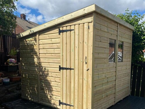#P021 8x8 Pent Shed