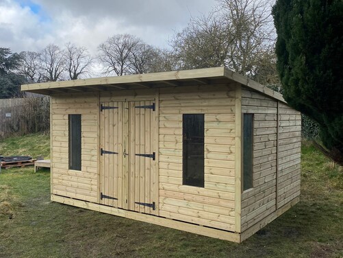 #P023 14x10 Pent Shed