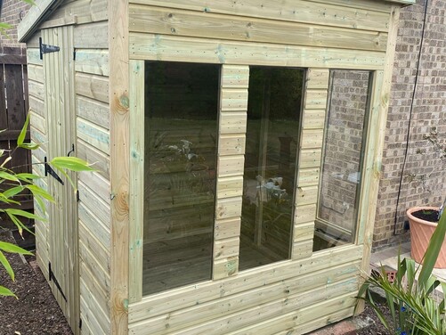 #P027 6x6 Pent Shed