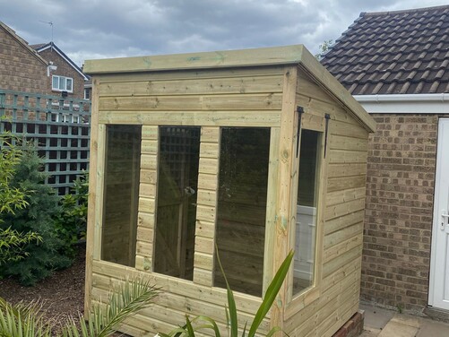 #P027 6x6 Pent Shed
