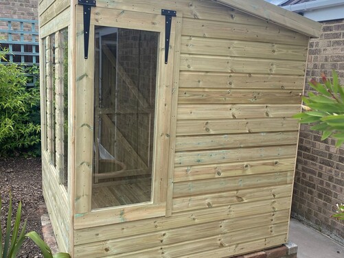 #P027 6x6 Pent Shed