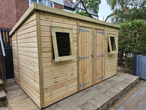 #P029 12x8 Pent Shed