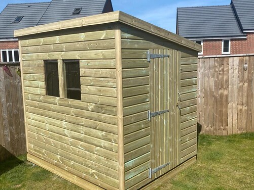 #P031 8x6 Pent Shed
