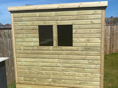 #P031 8x6 Pent Shed
