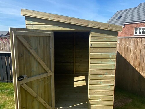 #P031 8x6 Pent Shed