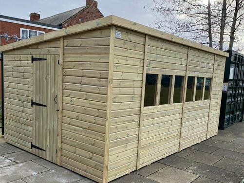 #P033 16x10 Pent Shed