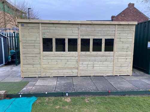 #P033 16x10 Pent Shed