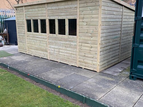 #P033 16x10 Pent Shed