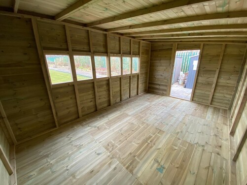 #P033 16x10 Pent Shed