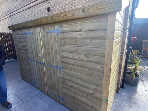 #P034 10x4 Pent Shed