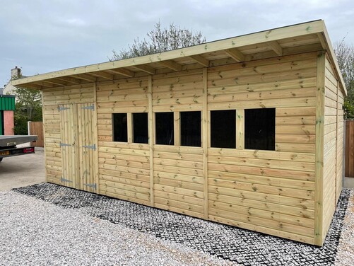 #P036 20x10 Pent Shed