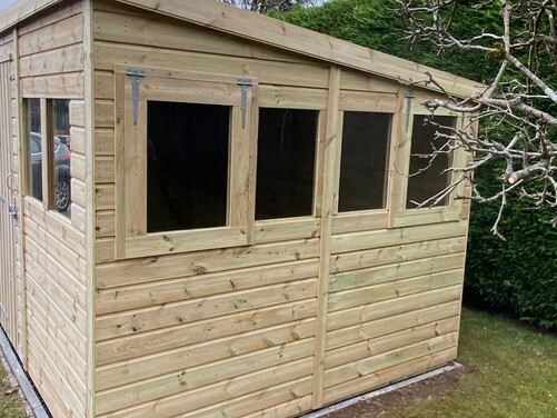 #P037 14x8 Pent Shed Workshop