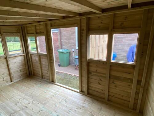 #P037 14x8 Pent Shed Workshop