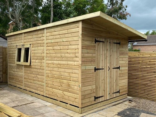 #P041 16x8 Pent Shed