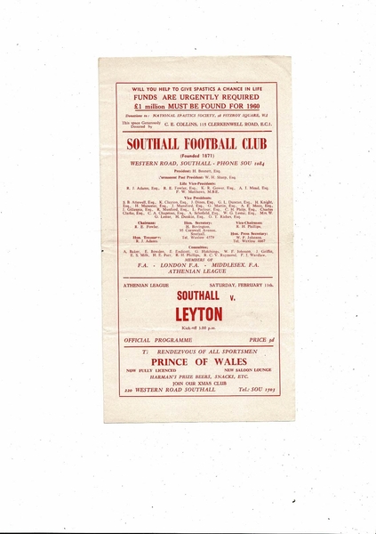 Many more Football Programmes listed today