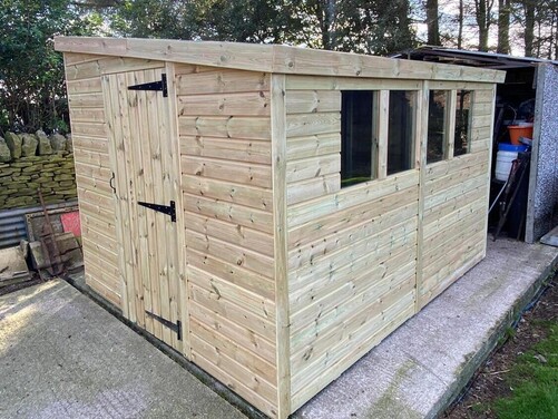 #P045 10x8 Pent Shed