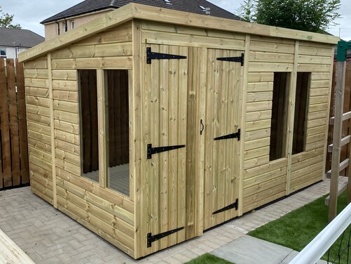 #P046 12x8 Pent Shed