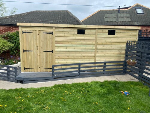 #P047 18x8 Pent Shed