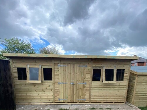 #P050 18x10 Pent Shed