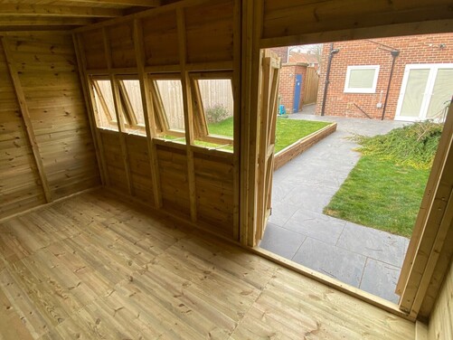 #P052 14x8 Pent Shed