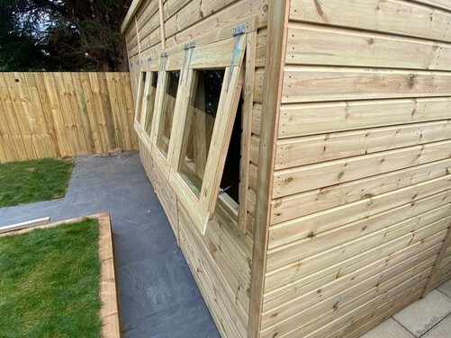 #P052 14x8 Pent Shed