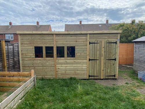 #P053 16x10 Pent Shed