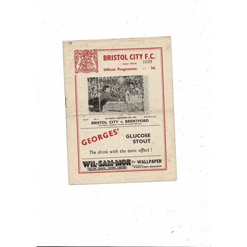 Brentford Away Football Programmes