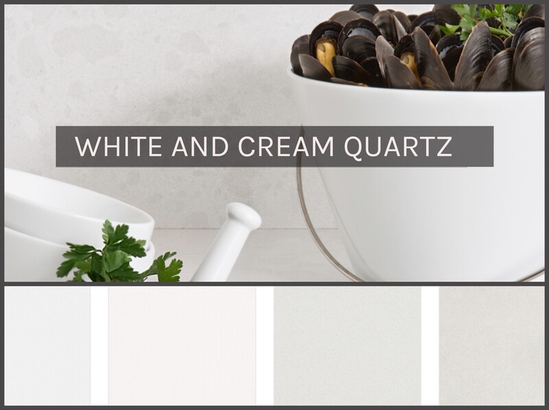 WHITE AND CREAM QUARTZ