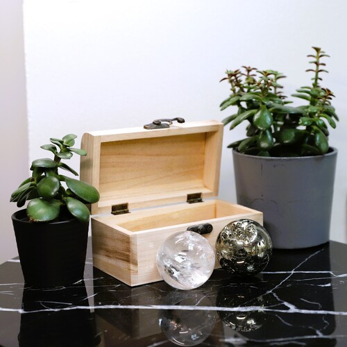 Lemurian Quartz and Pyrite Sphere Gift Set