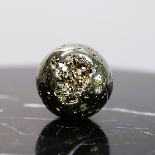 Lemurian Quartz and Pyrite Sphere Gift Set