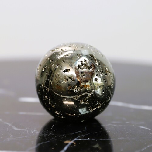 Lemurian Quartz and Pyrite Sphere Gift Set