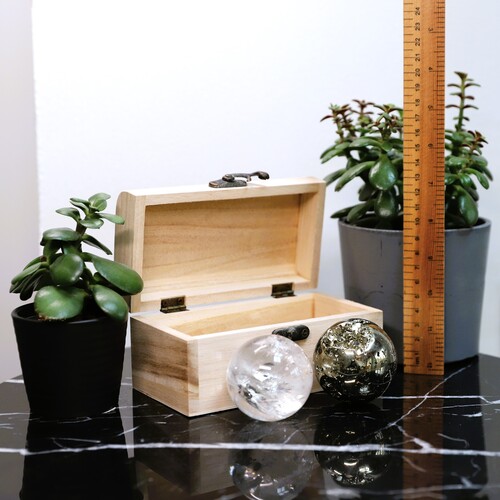 Lemurian Quartz and Pyrite Sphere Gift Set