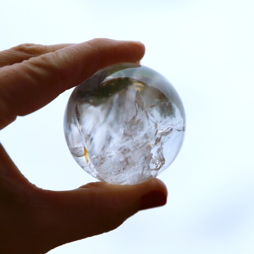 Lemurian Quartz and Pyrite Sphere Gift Set