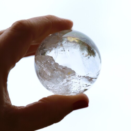 Lemurian Quartz and Pyrite Sphere Gift Set