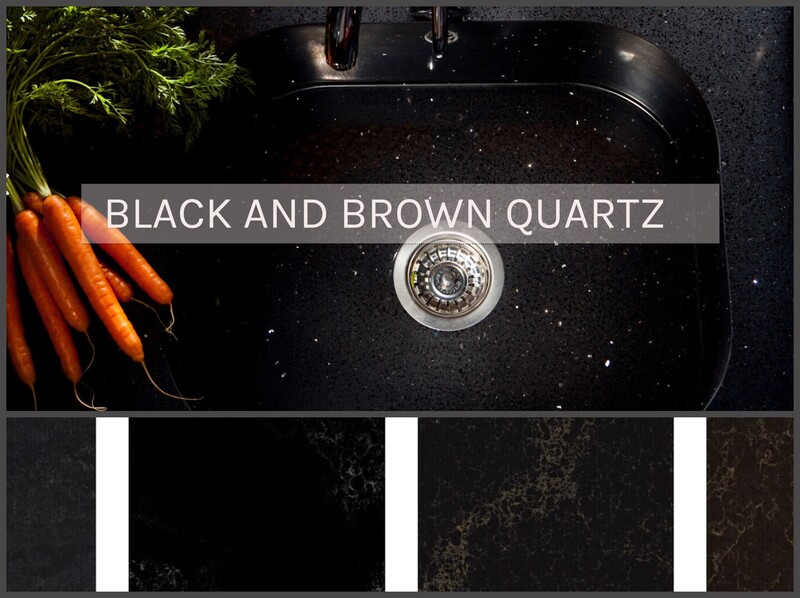 BLACK AND BROWN QUARTZ