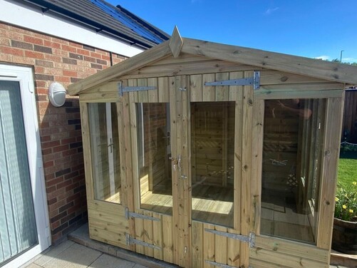 #SHA040 8x8 Apex Summer House