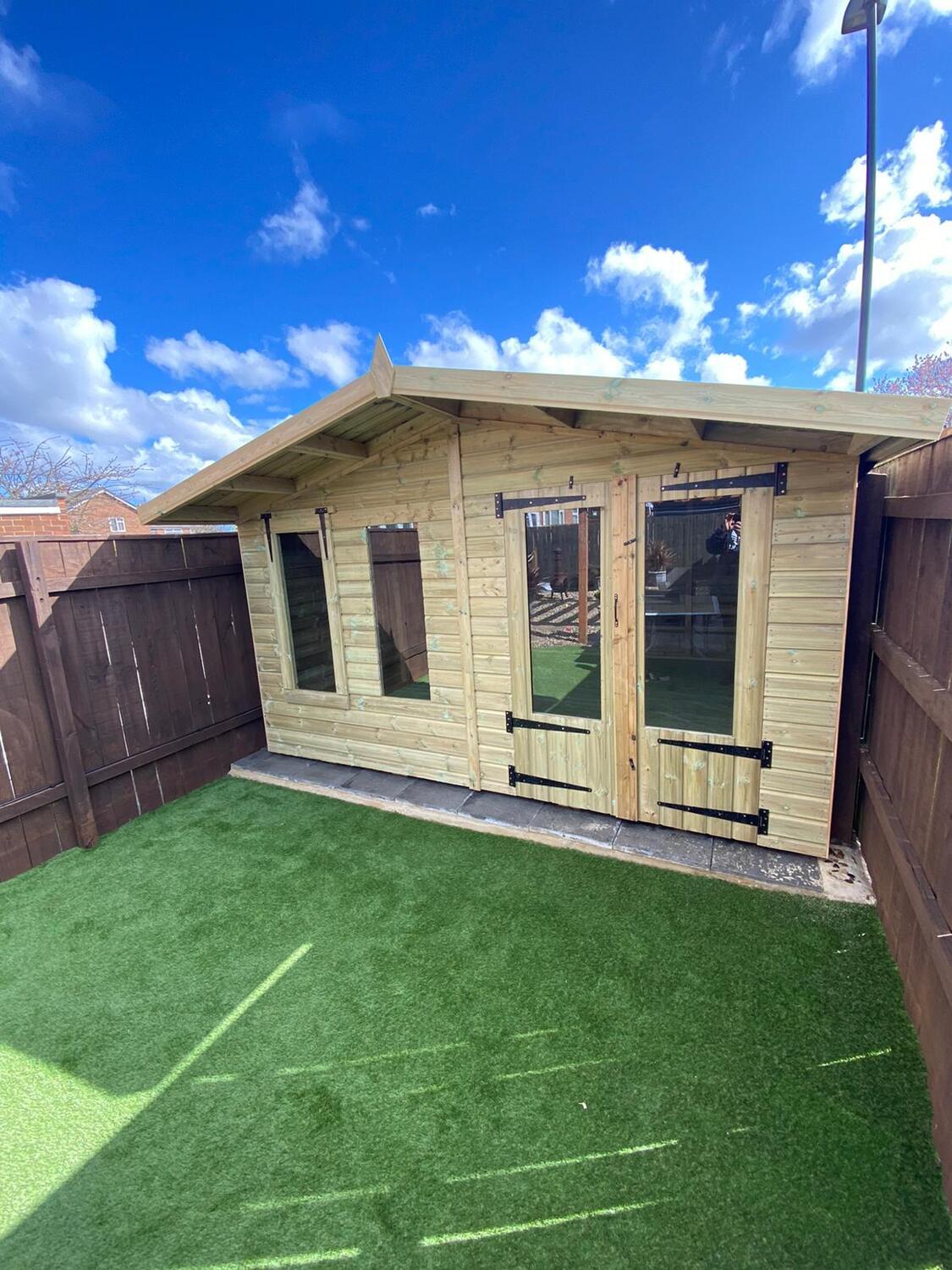 SHA041 12x12 Apex Summer House | Northern Garden Sheds | Sheds