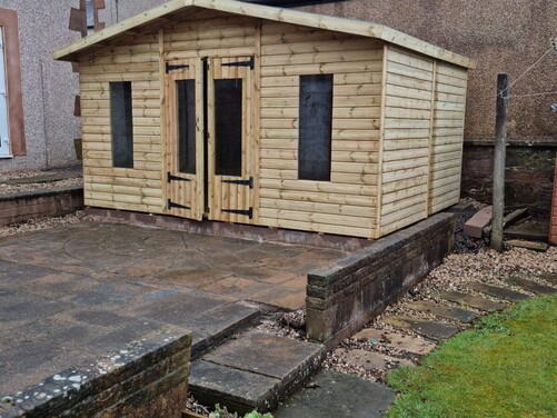 #SHA054 14x11 Apex Summer House